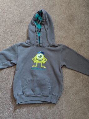 Disney Parks Gray Hoodie with Mike Wazowski and Sully